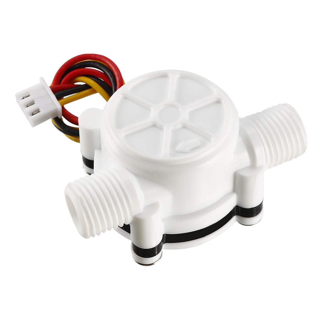 G1/4 Hall Effect Liquid Water Flow Sensor Switch Flowmeter Counter DC5V 0.3-6L/min White YF-S302