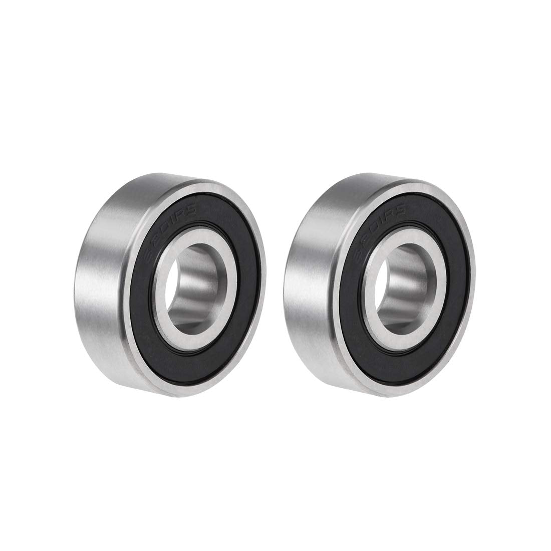 6201-2RS Deep Groove Ball Bearing 12x32x10mm Double Sealed ABEC-3 Bearings 2-Pack