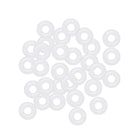 Silicone O-Rings, 5mm OD x 2mm ID x 1.5mm Width VMQ Seal Gasket for Compressor Valves Pipe Repair, White, Pack of 30