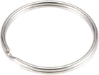 LinkMejor Split Key Ring 40mm Open Jump Connector for Lanyard Zipper Handbag, Nickel Plated Iron, Pack of 150
