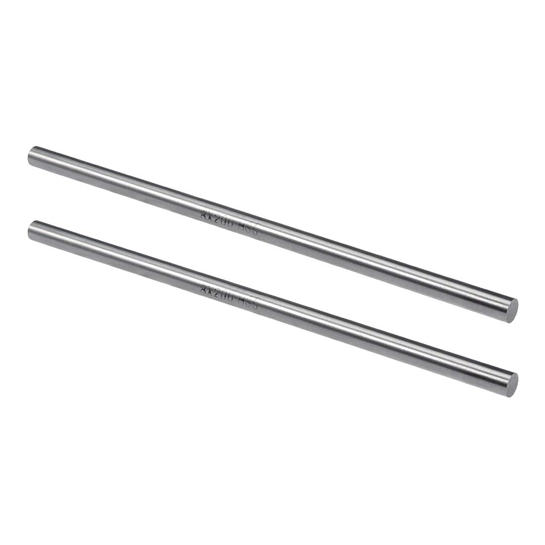 Round Steel Rod, 8mm HSS Lathe Bar Stock Tool 200mm Long, for Shaft Gear Drill Lathes Boring Machine Turning Miniature Axle, Cylindrical Pin DIY Craft Tool, 2pcs
