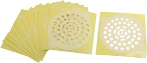 Adhesive Drain Hair Catching Sheet for Kitchen Bathroom 9 Inch 15 Pcs