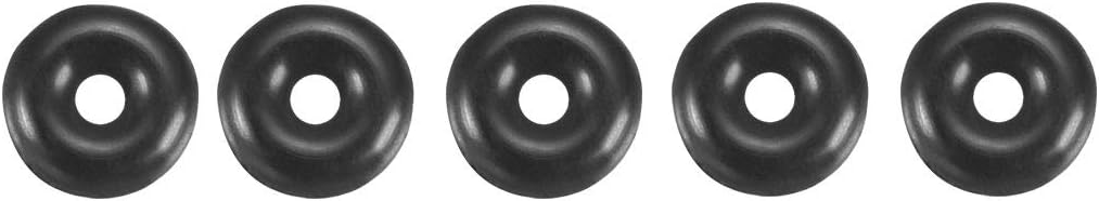 Nitrile Rubber O-Rings, 4mm OD 1mm ID 1.5mm Width, Metric Nitrile Rubber Sealing Gasket, Pack of 100