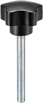 Star Knob Grip M8 x 70mm Male Thread Steel Zinc Stud Replacement PP