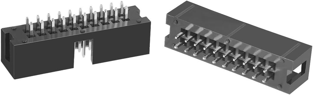 20Pcs 2.54mm Pitch 2x10-Pin Double Row Straight Box Header Connector PCB Board Socket