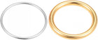 O Ring Buckle, 50mm ID Zinc Alloy Fasteners Silver Tone, Gold Tone for Bag DIY 10 Pcs