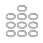 Silicone Flat Washers 24mm OD 16mm ID 3mm Thickness Sealing Gasket for Faucet Pipe Water Hose, Clear, Pack of 10