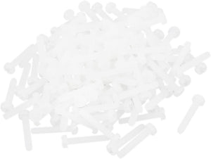 M2 x 12mm Nylon 6/6 Phillips Drive Machine Screw grey white 100pcs