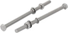 2 Set M8x140mm 304 Stainless Steel Hex Bolts w Nuts and Washers Assortment Kit