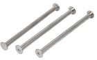Screw Post Female 5x45mm Belt Buckle Binding Bolts Leather Fastener 3 Sets