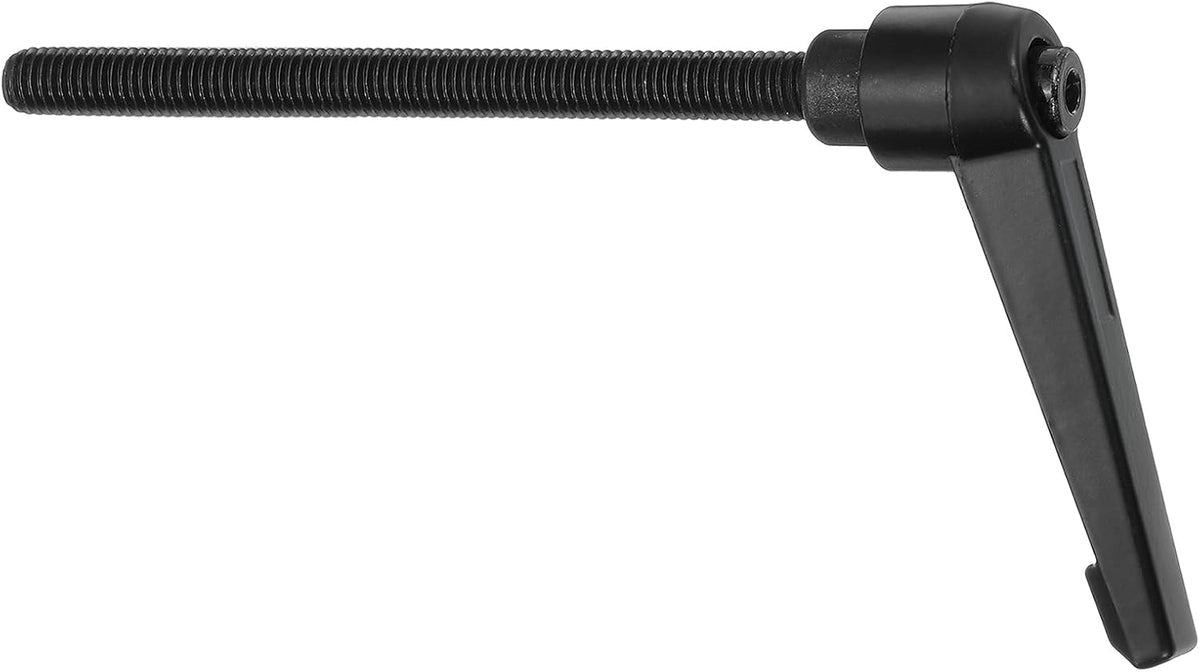 M8 x 100mm Adjustable Knobs Handle Male Thread Push Button Ratchet Quick Release Locking Rotating Bolt for Lathe Machinery, Black