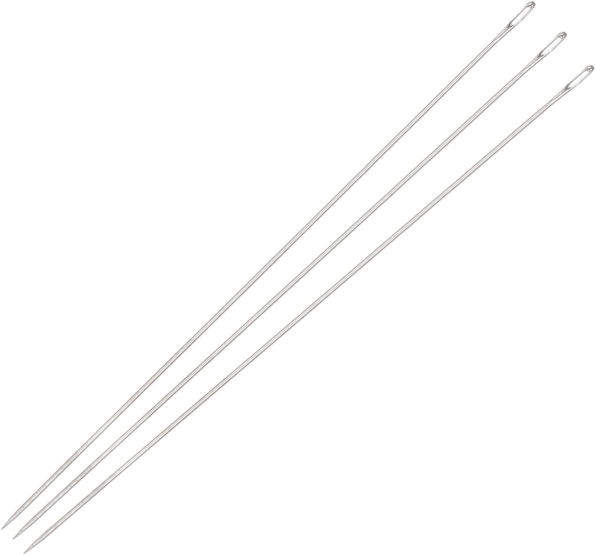 25Pcs Beading Needles Fine Thin Long Straight Sewing Embroidery Threads Stainless Steel 3.94 Inch