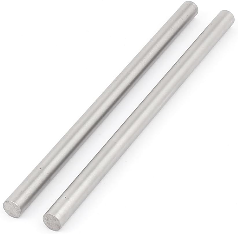 2 Pcs 8mm x 150mm DIY RC Car Model Straight Metal Round Shaft Rod Bars