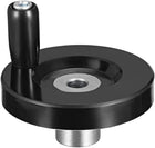 Hand Wheel 63mm Diameter 8mm Hole Diameter for Milling Machine, Lathe, Grinder; Black, Plastic, Metal