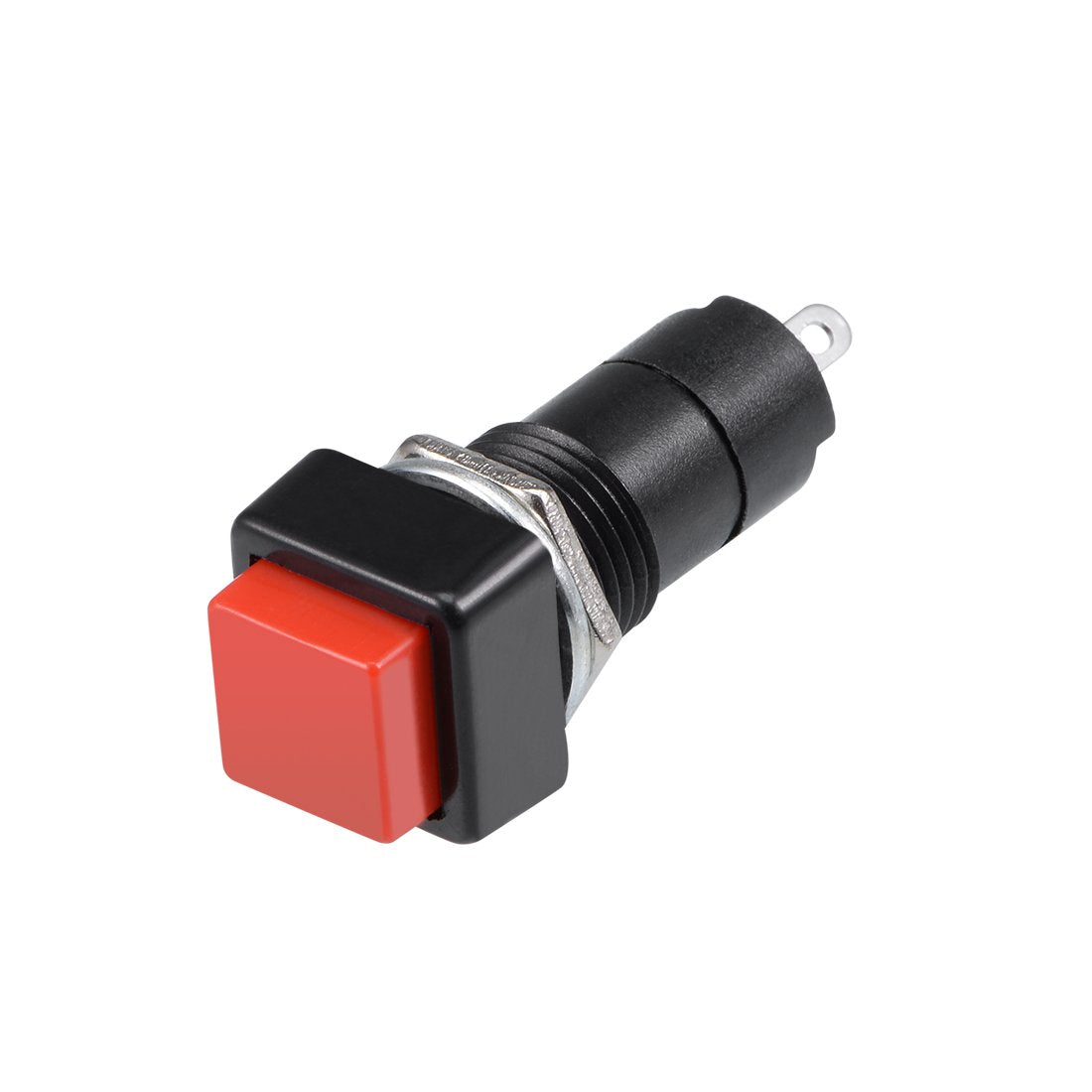10Pcs,12mm Red Momentary Push Button Switch Square Flat Button SPST NO
