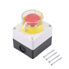 Push Button Switch Station Latching NC NO Mushroom Emergency Stop Switch with Protective Cover