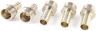 5 Pcs 3/8"PT Male Thread to 10mm Hose Barb Brass Straight Coupling Fitting