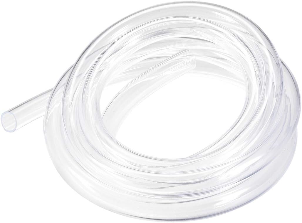 PVC Hose Tube, 16.5mm ID x 20.5mm OD 3 Meter 9.8ft Clear Vinyl Tubing, Plastic Flexible Water Pipe