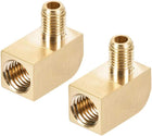 Brass Pipe Fitting 90 Degree Barstock Street Elbow M6 Male Pipe X M8 Female Pipe 2pcs