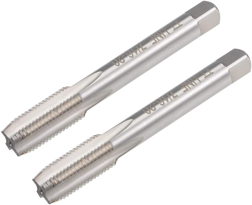 Machine Tap 7/16-20 UNF Thread H2 High Speed Steel Screw Thread Taps Threading Tapping Tool 2pcs