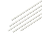 Plastic Round Rod,1/16 inch Dia 20 inch Length,White FRP Fiberglass Round Rod Engineering Plastic Bar 5pcs