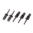 PCB IC Digital Multimeter Lead Test Hook Spring Clip Probe 5pcs Black