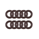 Fluorine Rubber O-Rings 9mm OD 5mm ID 2mm Width, Metric FKM Sealing Gasket, Pack of 10