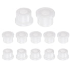 12pcs Flanged Sleeve Bearings Plastic Bushings 6mm Bore x 11.6mm OD x 9mm Length Nylon Bushings, White
