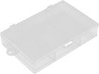 LinkMejor Plastic Sundries 3 Compartment Storage Case Box Organizer Holder Clear