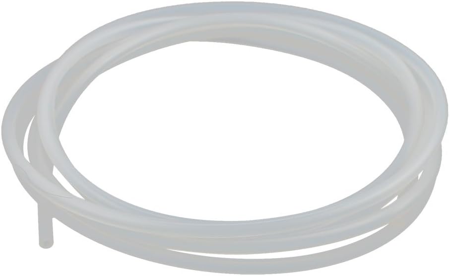 2mm x 4mm High Temp Resistant Soft Translucent Silicone Tube Hose Pipe 2M Length