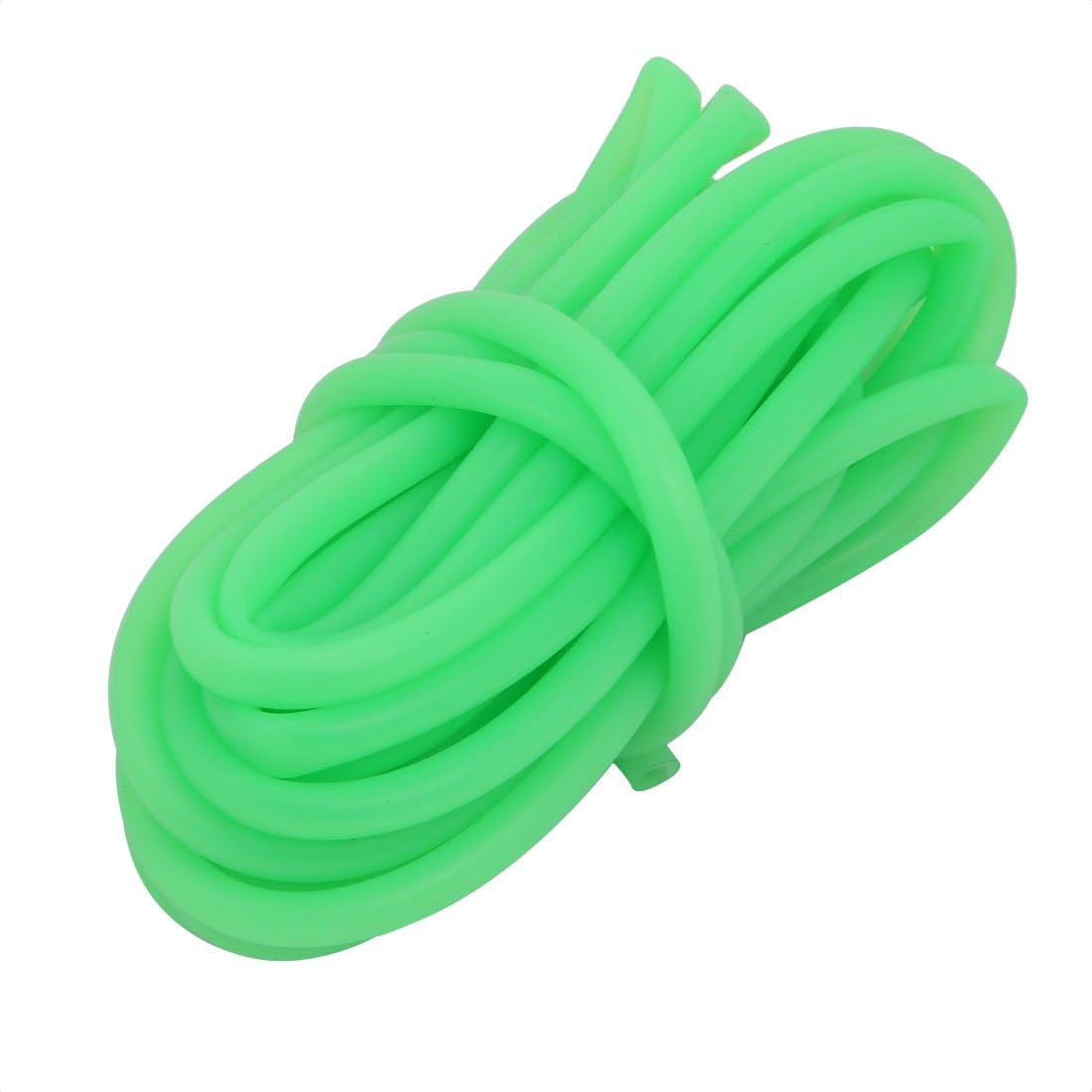 4mm x 6mm Heat-Resistant Silicone Rubber Tube Hose Pipe Light-Green 5M Long