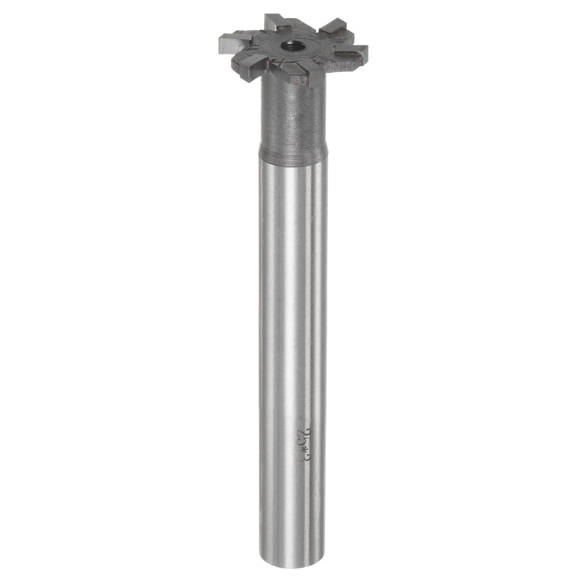 T-Slot Milling Cutters, 3mm Depth 25mm Cutting Dia 12mm Shank Tungsten Carbide Tip 6 Flutes T Slot End Mill for Stainless Steel Copper Aluminum