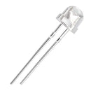 25pcs 5mm Red LED Diode Lights (Clear Straw Hat Transparent DC 1.9-2V) Electronics Components Light Emitting Diodes