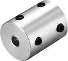 5mm to 12mm Bore Rigid Coupling Set Screw L25XD20 Aluminum Alloy,Shaft Coupler Connector,Motor Accessories