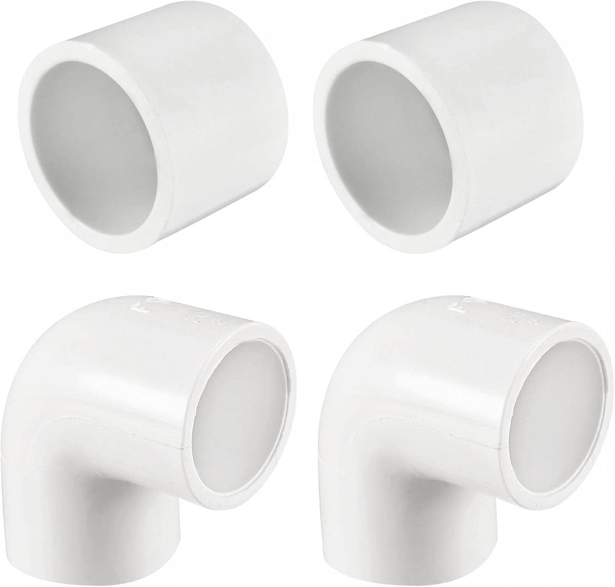 20mm Slip 90 Degree 10Pcs, PVC Pipe Fitting, 20mm PVC Pipe Cap Fitting, Slip Socket External End Caps 10Pcs