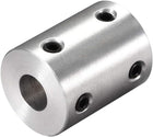 6.35mm to 8mm Bore Rigid Coupling 25mm Length 20mm Diameter Aluminum Alloy Shaft Coupler Connector Silver