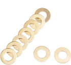 100Pcs 6.3mm x 12mm x 1mm Copper Flat Washer for Screw Bolt