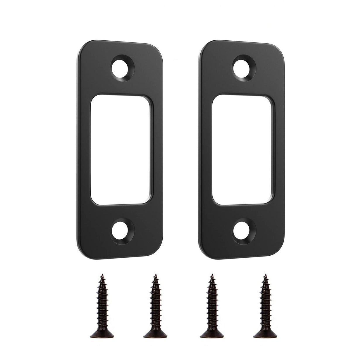 Kilitli Kapı Arka Plakası 1" x 2-1/4" Daire Köşeli