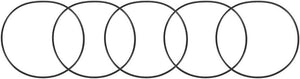 Nitrile Rubber O-Rings 90mm OD 86mm ID 2mm Width, Metric Sealing Gasket, Pack of 5