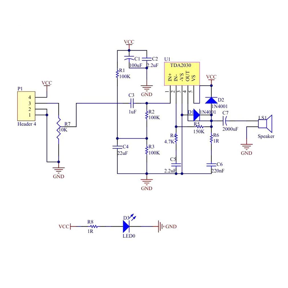 LinkMejor 5個 TDA2030A オーディオアンプモジュール TDA2030 パワーアンプボード