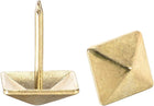 Upholstery Nails Tacks 12mm Square Head 17mm Height Antique Furniture Nails Pins Gold Tone 80 Pcs