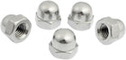 Acorn Hex Cap Nuts - 5Pcs M8 Dome Nuts Stainless Steel Hexagon Decorative Cap Nut for Screws Bolts Silver Tone