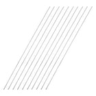 1mm x 250mm 304 Stainless Steel Solid Round Rod for DIY Craft - 10pcs
