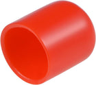15pcs Rubber End Caps 3/4"(19mm) ID Vinyl Round End Cap Cover Screw Thread Protectors Red