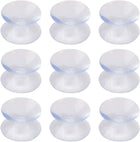 Soft Plastic Double Sided Suction Cup for Car 9 Pcs Clear