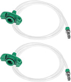 Air Tube 30cc Glue Adhesive Dispenser Syringes Connector Adapter for Industrial, 2 Pcs