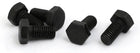 5pcs M8x16mm Thread 12.9 Grade External Hex Head Left Hand Screw Bolt Black