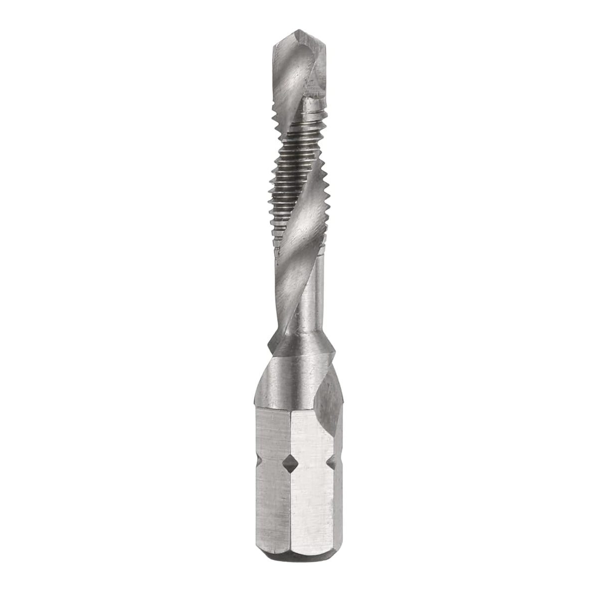 Combination Drill and Tap Bits, Metric M5 x 0.8 Thread 1/4" Hex Shank 4341 High Speed Steel Threading Screw Taps Machine Drilling Tapping Tool Kit