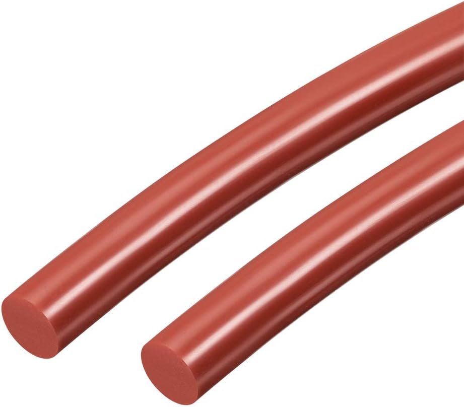 3/8"(9mm) Soft Silicone Bending Insert Tube for Rigid Tubing 3.3ft Red 2pcs