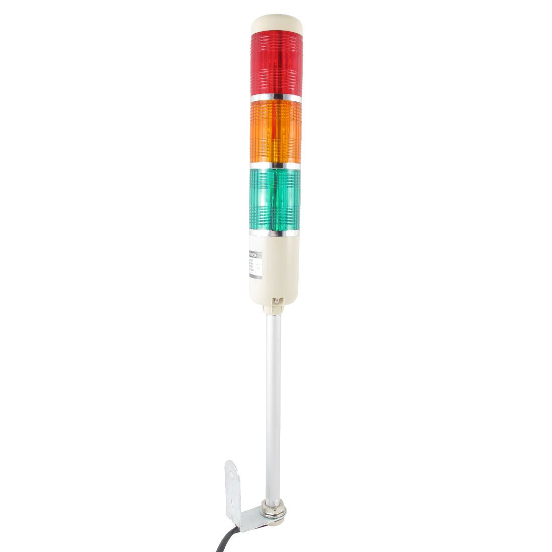 Bulb Industrial Tower Lamp Stack Signal Light, DC 24V, 5W, Red/Yellow/Green